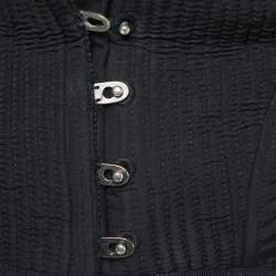 Pre Owned Alexander McQueen Vintage Black Silk Bustier Corset Top S