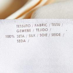 Pre Owned Alexander McQueen Cream Silk Button Front Shirt M