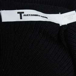 Alexander McQueen Black Wool Knit Visible Strap Mini Dress M
