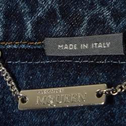 Alexander McQueen Blue Layered Denim Jacket M