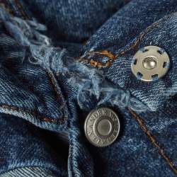 Alexander McQueen Blue Layered Denim Jacket M