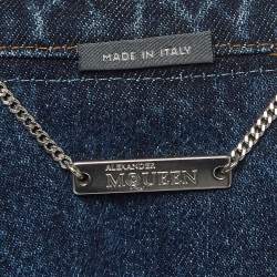 Alexander McQueen Blue Layered Denim Jacket M