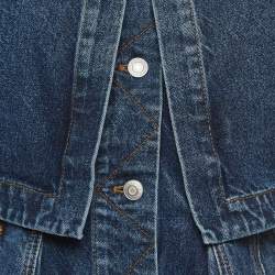 Alexander McQueen Blue Layered Denim Jacket M