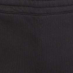 Alexander McQueen Black Logo Embroidered Cotton Knit Joggers XS