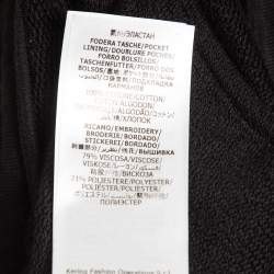 Alexander McQueen Black Logo Embroidered Cotton Knit Joggers XS