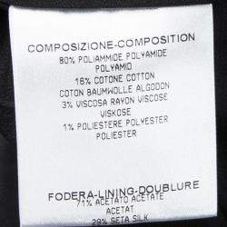 Pre Owned Alexander McQueen Monochrome Tweed Slit Detail Skirt S