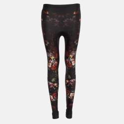 Pre Owned Alexander McQueen Multicolor Floral Printed Jersey Legging S