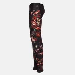Pre Owned Alexander McQueen Multicolor Floral Printed Jersey Legging S