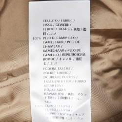 Pre Owned Alexander McQueen Beige Camel Hair Tapered Trousers L