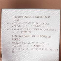 Pre Owned Alexander McQueen Beige Crepe Ruffle Mini Skirt M