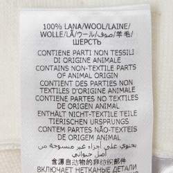 Pre Owned Alexander McQueen White Wool Peplum Jacket M