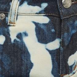 Alexander McQueen Blue Bleached Effect Denim Jeans S Waist 26"