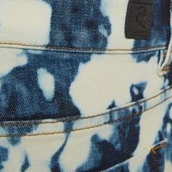 Alexander McQueen Blue Bleached Effect Denim Jeans S Waist 26"
