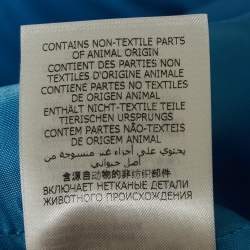 Pre Owned Alexander McQueen Blue Double Breasted Wool Blazer M