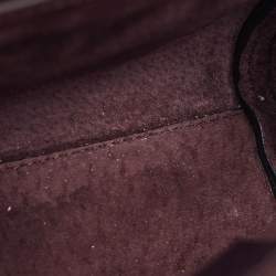 Alexander McQueen Dark Burgundy Leather Mini Heroine Satchel
