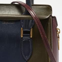 Pre Owned Alexander McQueen Multicolor Leather Mini Heroine Bag
