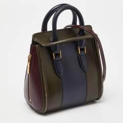 Pre Owned Alexander McQueen Multicolor Leather Mini Heroine Bag
