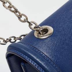 Pre Owned Alexander McQueen Blue Leather Heroine Shoulder Bag