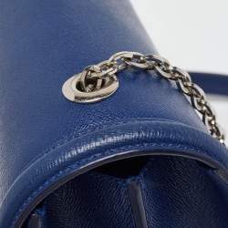 Pre Owned Alexander McQueen Blue Leather Heroine Shoulder Bag