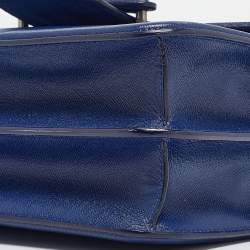Pre Owned Alexander McQueen Blue Leather Heroine Shoulder Bag