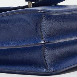 Pre Owned Alexander McQueen Blue Leather Heroine Shoulder Bag