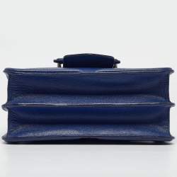 Pre Owned Alexander McQueen Blue Leather Heroine Shoulder Bag