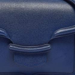 Pre Owned Alexander McQueen Blue Leather Heroine Shoulder Bag