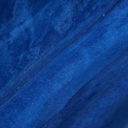 Pre Owned Alexander McQueen Blue Leather Heroine Shoulder Bag