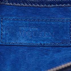 Pre Owned Alexander McQueen Blue Leather Heroine Shoulder Bag