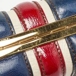 Pre Owned Alexander McQueen Multicolor Leather Britannia Skull Box Clutch