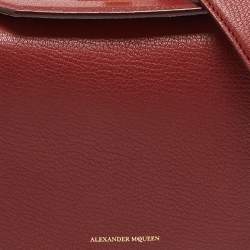Alexander McQueen Brick Brown Leather Box Crossbody Bag