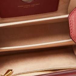 Alexander McQueen Brick Brown Leather Box Crossbody Bag