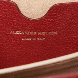 Alexander McQueen Brick Brown Leather Box Crossbody Bag