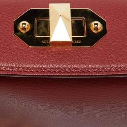 Alexander McQueen Brick Brown Leather Box Crossbody Bag