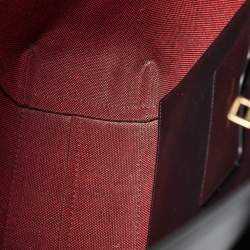 Alexander McQueen Black/Red Leather Signature Tote