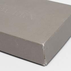 Pre Owned Alexander McQueen Black Leather Embellished Clam Chain Clutch