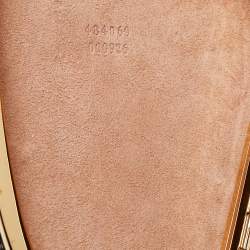 Pre Owned Alexander McQueen Black Leather Embellished Clam Chain Clutch