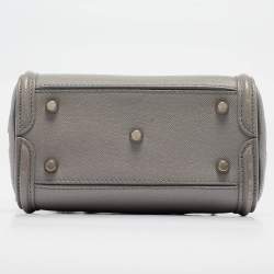 Alexander McQueen Grey Leather Mini Heroine Shoulder Bag