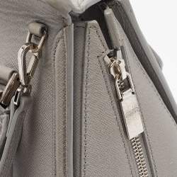 Alexander McQueen Grey Leather Mini Heroine Shoulder Bag