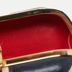 Alexander McQueen Multicolor Leather Britannia Skull Box Clutch