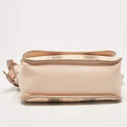 Alexander McQueen Blush Pink Python and Leather Skull Flap Bag