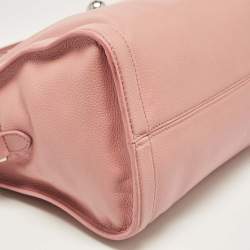 Alexander McQueen Pink Leather Skull Padlock Satchel
