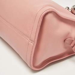 Alexander McQueen Pink Leather Skull Padlock Satchel
