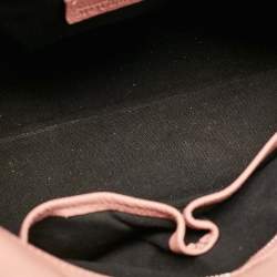Alexander McQueen Pink Leather Skull Padlock Satchel