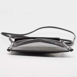 Alexander McQueen Black Leather Micro The Curve Crossbody Bag