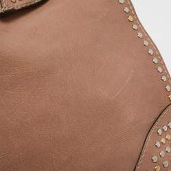 Alexander McQueen Beige Leather Large Studded De Manta Tote