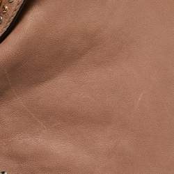 Alexander McQueen Beige Leather Large Studded De Manta Tote
