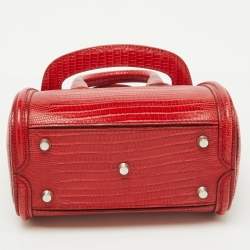 Alexander McQueen Red Lizard Heroine Satchel
