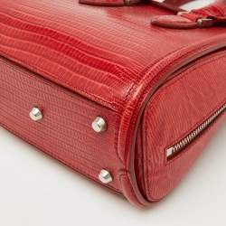 Alexander McQueen Red Lizard Heroine Satchel
