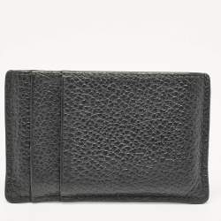 Alexander McQueen Black Leather Card Holder